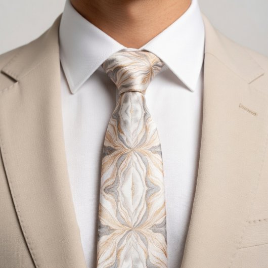 Elegante Beige Stropdas