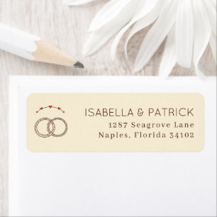Elegante Beige Trouwringen Etiket