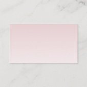 Elegante belettering en monogram | Roos Ombre Informatiekaartje (Achterkant)