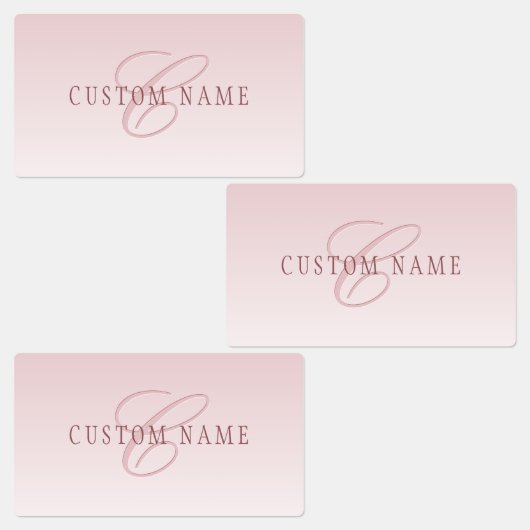Elegante belettering en monogram | Roos Ombre Labels (Groep)