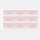 Elegante belettering en monogram | Roos Ombre Labels (Vel)