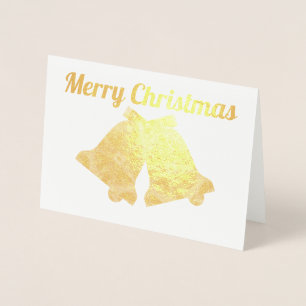Elegante belletjes Fractal Art Vrolijk kerstfeest Folie Kaarten