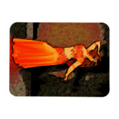 Elegante Bellydancer Magnet Magneet (Horizontaal)