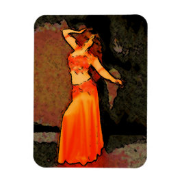 Elegante Bellydancer Magnet Magneet
