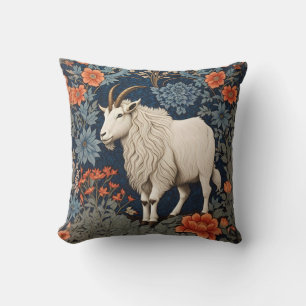 Elegante berggeit William Morris geïnspireerd Kussen