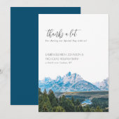 Elegante berghuwelijk bedankt  (Voorkant / Achterkant)