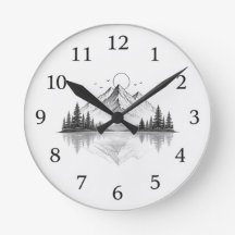 Elegante bergnatuur horloge