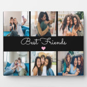 Elegante Best Friends Fotocollage Keepsake Fotoplaat (Voorkant)