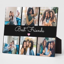 Elegante Best Friends Fotocollage Keepsake Fotoplaat