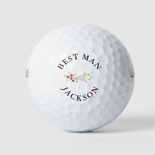 Elegante beste man groomman bruiloft gunst golfballen