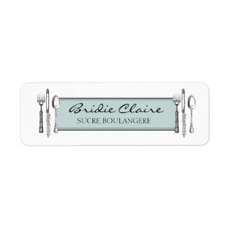 Elegante besteklabels etiket