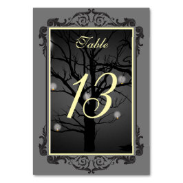 Elegante betoverde bos gotische bloeiende Lijst Kaart