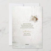 Elegante bewerkbare kerst Kaart foto (Achterkant)