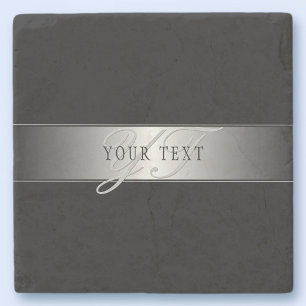 Elegante bewerkbare monogram script lettertype   Z Stenen Onderzetter