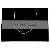 Elegante bewerkbare script Bedrijfsnaam/andere tek Groot Cadeauzakje (Voorkant)