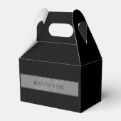 Elegante bewerkbare script zakelijke naam/andere t bedankdoosjes (Achterkant)