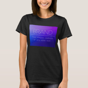 Elegante bewerkbare tekst en moderne vervagende pa t-shirt