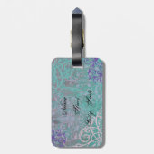 Elegante Bichon Frise Bagagelabel (Achterkant verticaal)