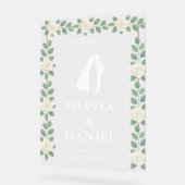 Élégante Bienvenue de Mariage au Eucalyptus (Angle)
