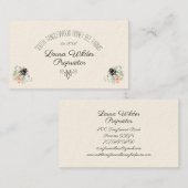 Elegante bijentypografie Honingbijenimker Visitekaartje (Voorkant / Achterkant)