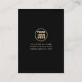 Elégante bijouterie Bracelet noir Carte d'affichag (Dos)