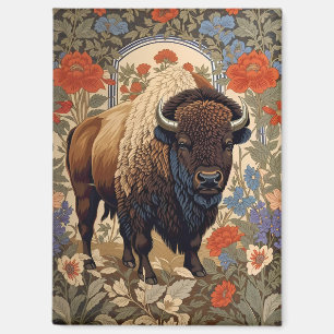Elegante Bison William Morris Geïnspireerd Magneet