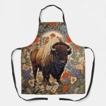 Elegante Bison William Morris Geïnspireerd