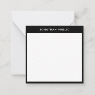 Elegante Black Border Minimalistische Sjabloon Cla