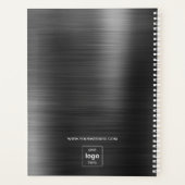 Elegante Black Business Logo 2024 Planner (Achterkant)