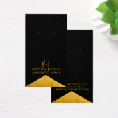 Élégante Black Faux Foil Bijoux Display Cartes (Bureau)