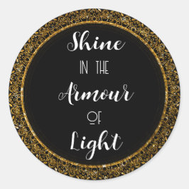 Elegante Black & Gold Motivatie Stickers