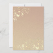 Elegante Black Gold Rope Heart Uitnodiging (Achterkant)