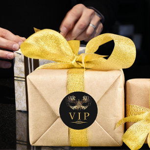 Elegante Black Masquerade VIP zeer belangrijke per Ronde Sticker