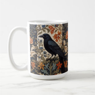 Elegante Black Raven William Morris geïnspireerd d Koffiemok