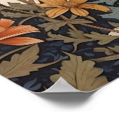 Elegante Black Raven William Morris geïnspireerd d Poster (Hoek)