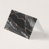 Elégante Black Rose Gold Parties scintillant pliée (Back)