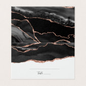 Elégante Black Rose Gold Parties scintillant pliée (Outside Unfolded)