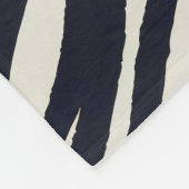 Elegante Black Wave Gestreepte deken (Hoek)