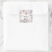 Elegante Bladeren Aangepaste Ex-Libris Sticker (Tas)