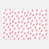 Elegante bladeren Gift Wrap Set van 3 Inpakpapier Vel (Voorkant 3)