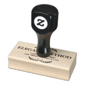 Elegante bladeren rubberstempel (Stempel)