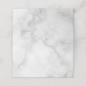 Elegante Blank Wit Marmeren bruiloft (Buitenkant ongevouwen)