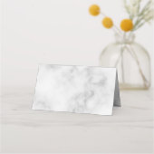 Elegante Blank Wit Marmeren bruiloft (Achterkant)