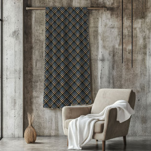 Elegante blauw gele deken voor mannen cadeau