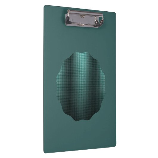 Elegante blauw-groene metallic look met zwarte spo klembord (Rechts)