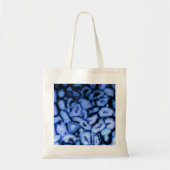 Elegante blauwe agaat blauwe edelstenen blauwe kwa tote bag (Voorkant)