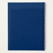 Elegante  Blauwe Bibliotheek Boek Hoesje bruiloft Planner (Achterkant)