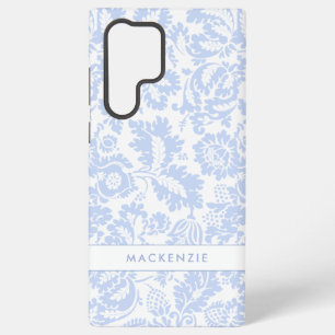 Elegante Blauwe Bloemen Botanisch Samsung Galaxy Hoesje