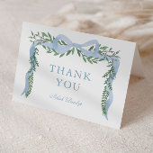 Elegante Blauwe Boog met het Baby shower van de Gr Bedankkaart