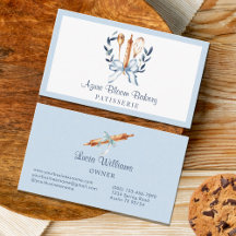 Elegante Blauwe Coquette Strik Servies Bakkerij